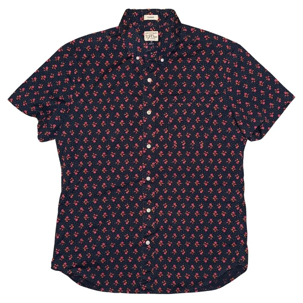 J. Crew Secret Wash Shirting Floral Print - Classic Fit - Picture 4 of 9